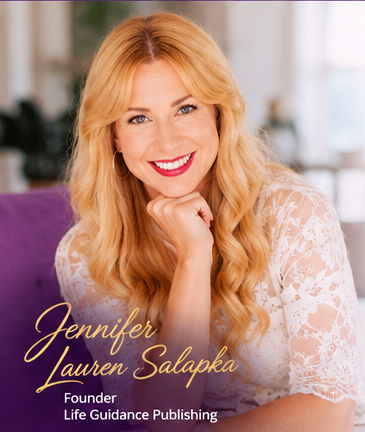 Concept portrait from the approved design reference; replace with Jennifer's approved photograph
